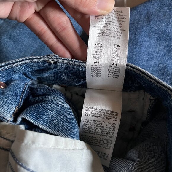 Mother The Looker Ankle Fray in Hey Sun Jeans - Women's Size 24 - Blue - Picture 9 of 10